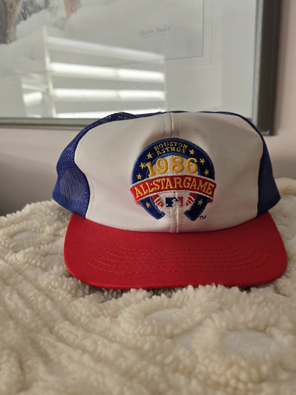 Vintage 1986 MLB All-Star Game Trucker Hat - Red, White & Blue